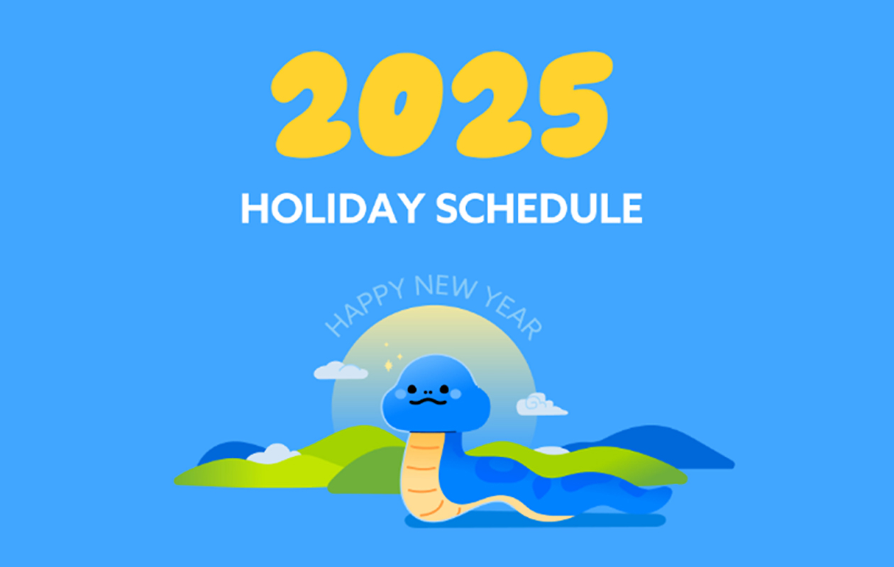 [SHINE B NEWS] 2025 SHINE B - HOLIDAY SCHEDULE