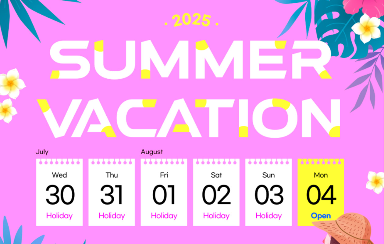 [SHINE B NEWS] Summer Holiday Notice